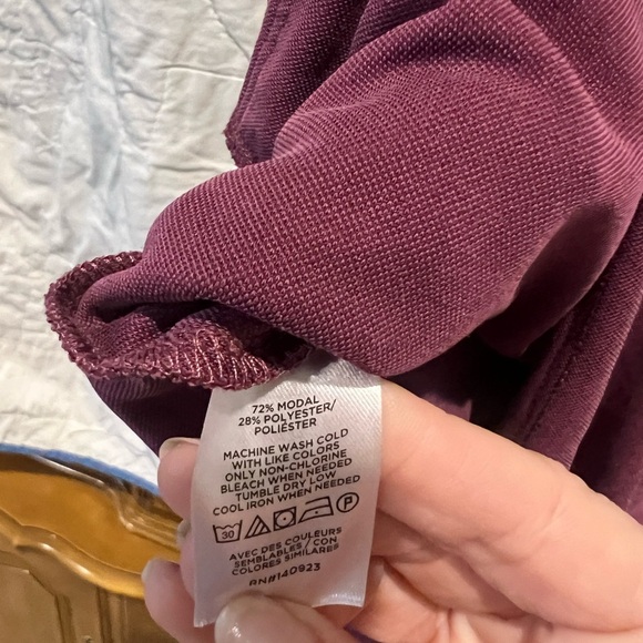 Lou & Grey Sandwashed Sleeveless Romper Purple Med - Picture 8 of 15